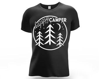 Happy Camper SVG, Outdoor Camping Family Quote (Digital Download)