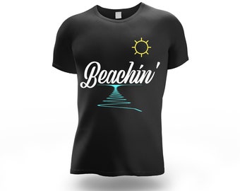 Beachin' beach svg. beach design for t-shirts coffee cups, decals etc.