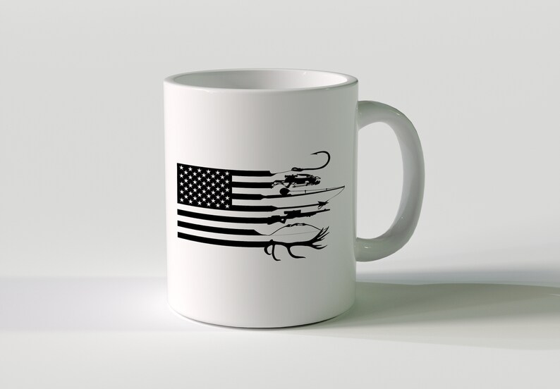 Download Hunting and fishing american flag svg. american flag design | Etsy