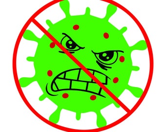 SVG antivirus – Imágenes prediseñadas para detener virus, archivos digitales