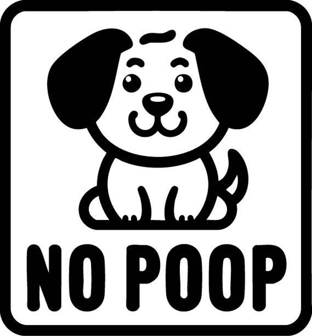 Dog Poop Sign Svg. Digital Cut File Svg. Cricut and Silhouette. All ...