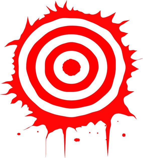 Bloody Bullseye for use for target practice t-shirts print | Etsy