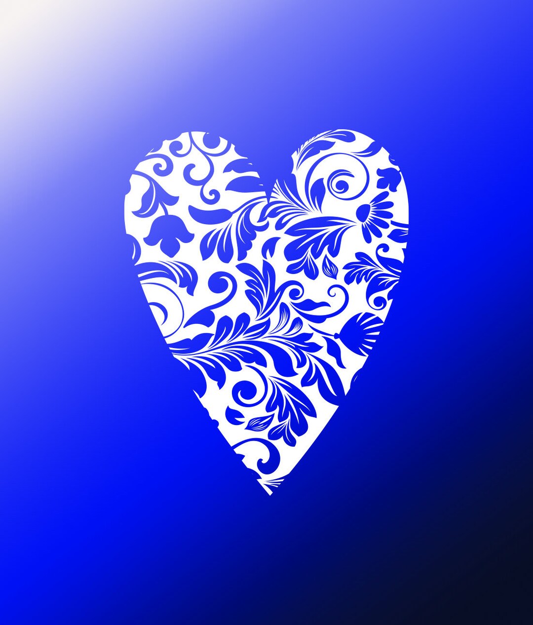 Floral Heart Svg Digital Cut File - Floral Heart Sublimation Design ...