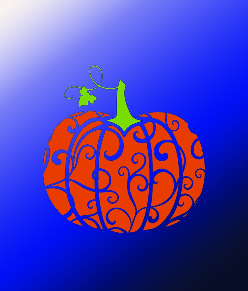 Download Floral Pumpkin svg cut file. pumpkin design cricut/silhouette | Etsy