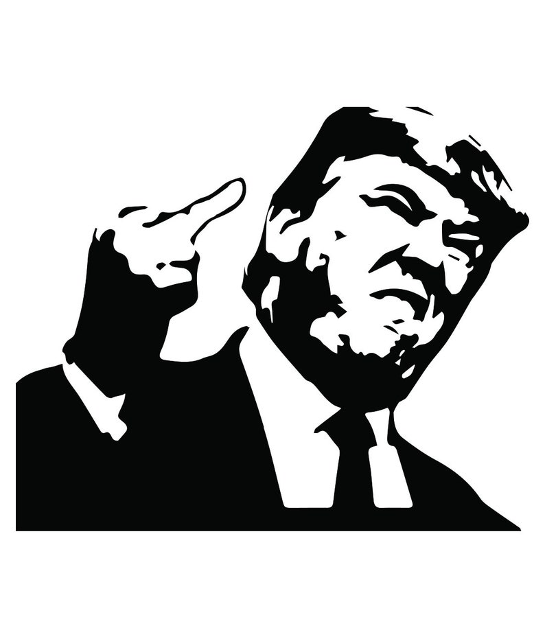 Download Donald Trump middle finger svg dxf pdf eps png cricut | Etsy