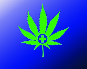 Medical Marijuana Leaf SVG – Vector Cut Files (Digital Download)