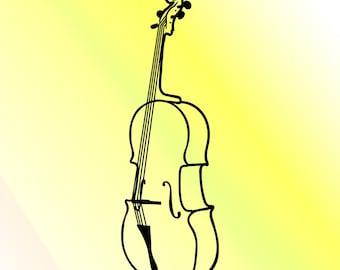 Cello SVG – Musical Instrument Cut File (Digital Download)