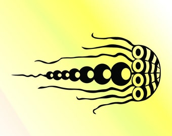 Mandala Jellyfish SVG, Cricut Silhouette Cut File (Digital Download)