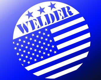 Welder American Flag SVG – Cricut, Silhouette, and More (Digital File)