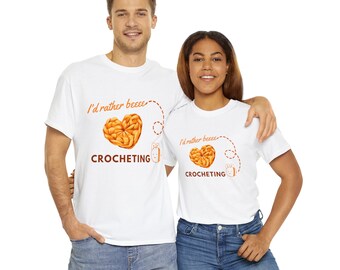 Rather Bee Crocheting Shirt
