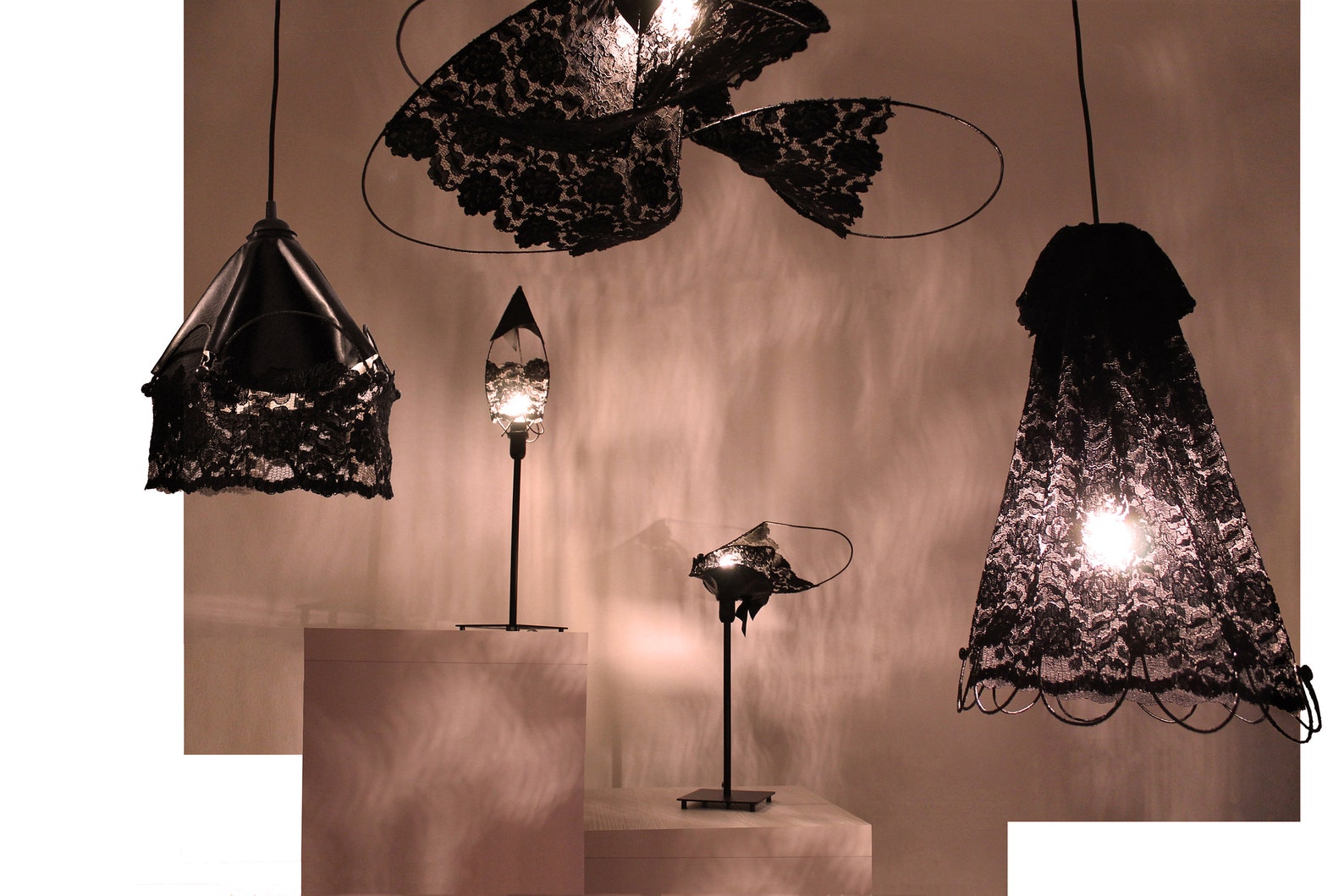 Romantic LACE illumination decorative HANDMADE lighting Etsy