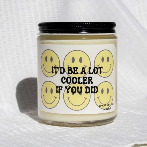 Dazed and Confused Soy Candle, 420 Gift, Stoner Gift, 70s Decor, Pothead Gift, Unique Gift, Soy Candle