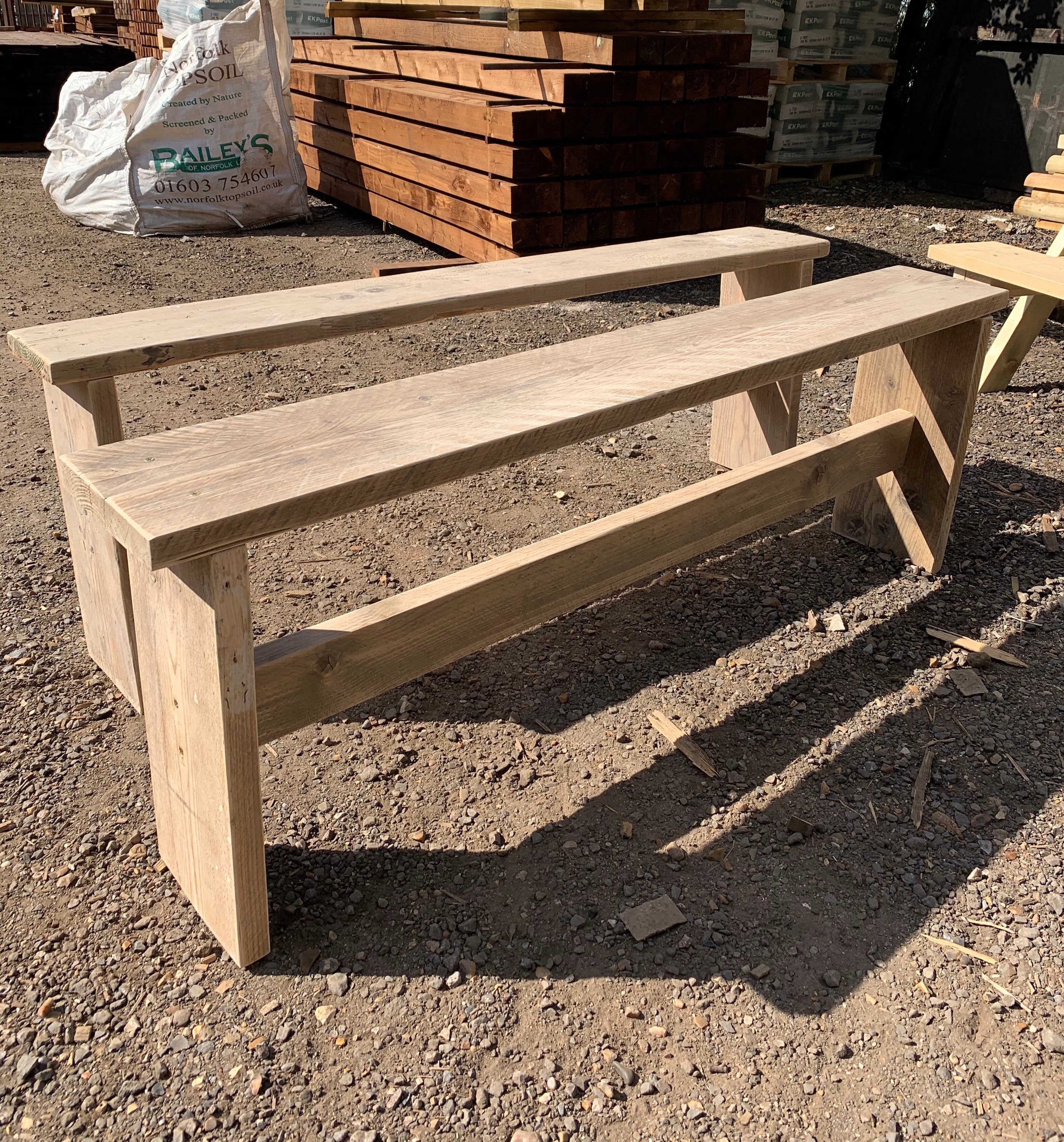 Reclaimed Scaffold Board Bench