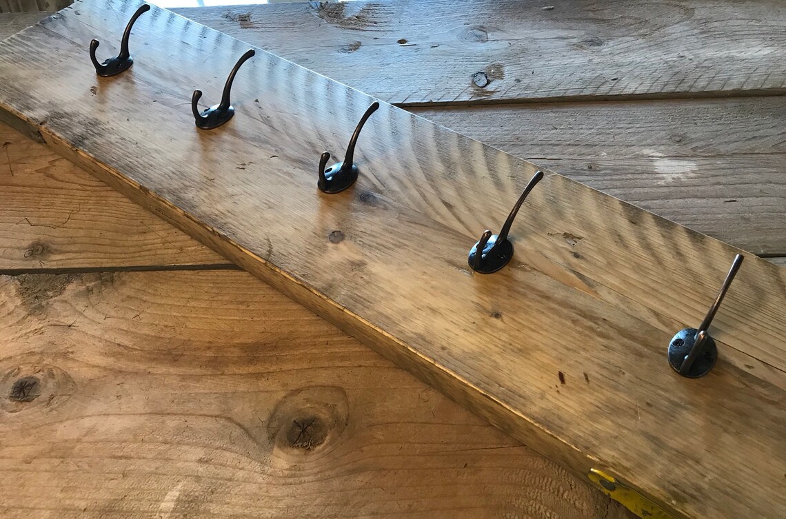 Scaffold Board Coat Rack Etsy