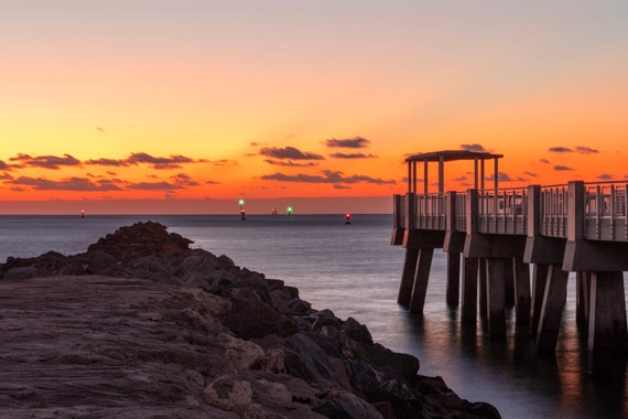 Tropical Beach Sunset Etsy