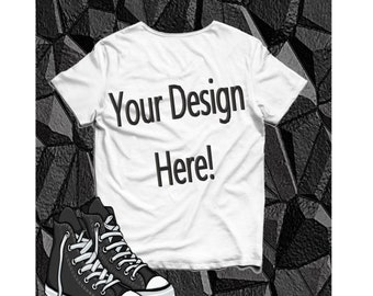 Download T-shirt Mockup Cartoon Style | Mockup Image of shirt | Flat Lay Photo Style | White Shirt | Mock ...