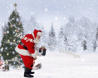 santa backdrop etsy