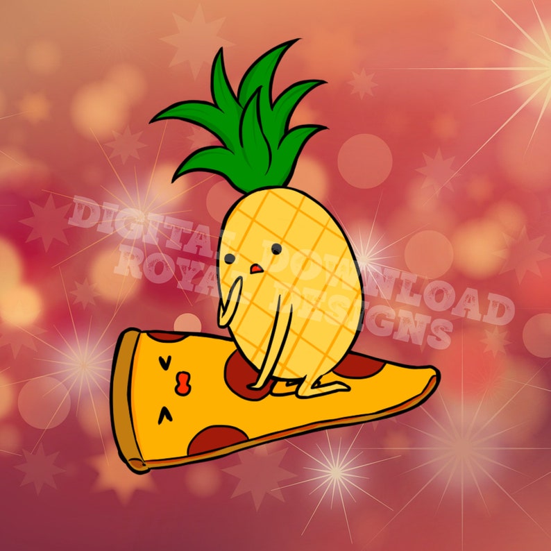 Pineapple Pizza SVG Bundle, Pizza SVG Instant Download, Pineapple Svg