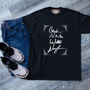 Cash Hank Willie and Waylon Signature T-shirt