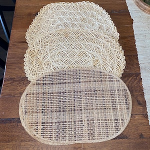 Vintage Woven Placemats, Set of 4