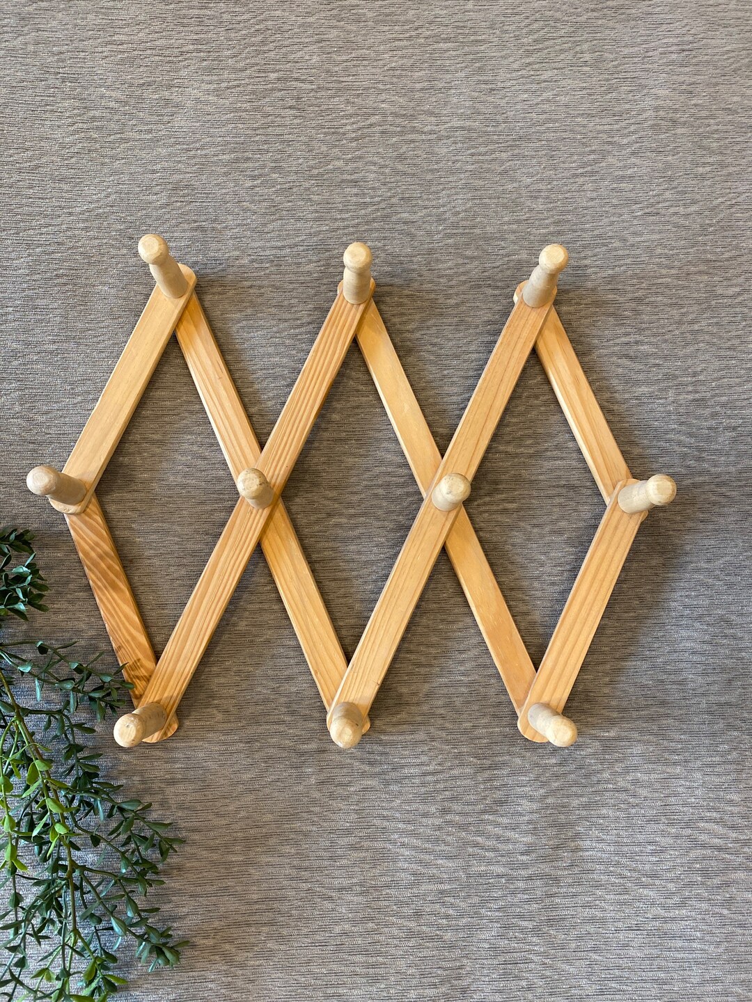 Vintage Peg Rack Accordian Hat Rack Choice Etsy