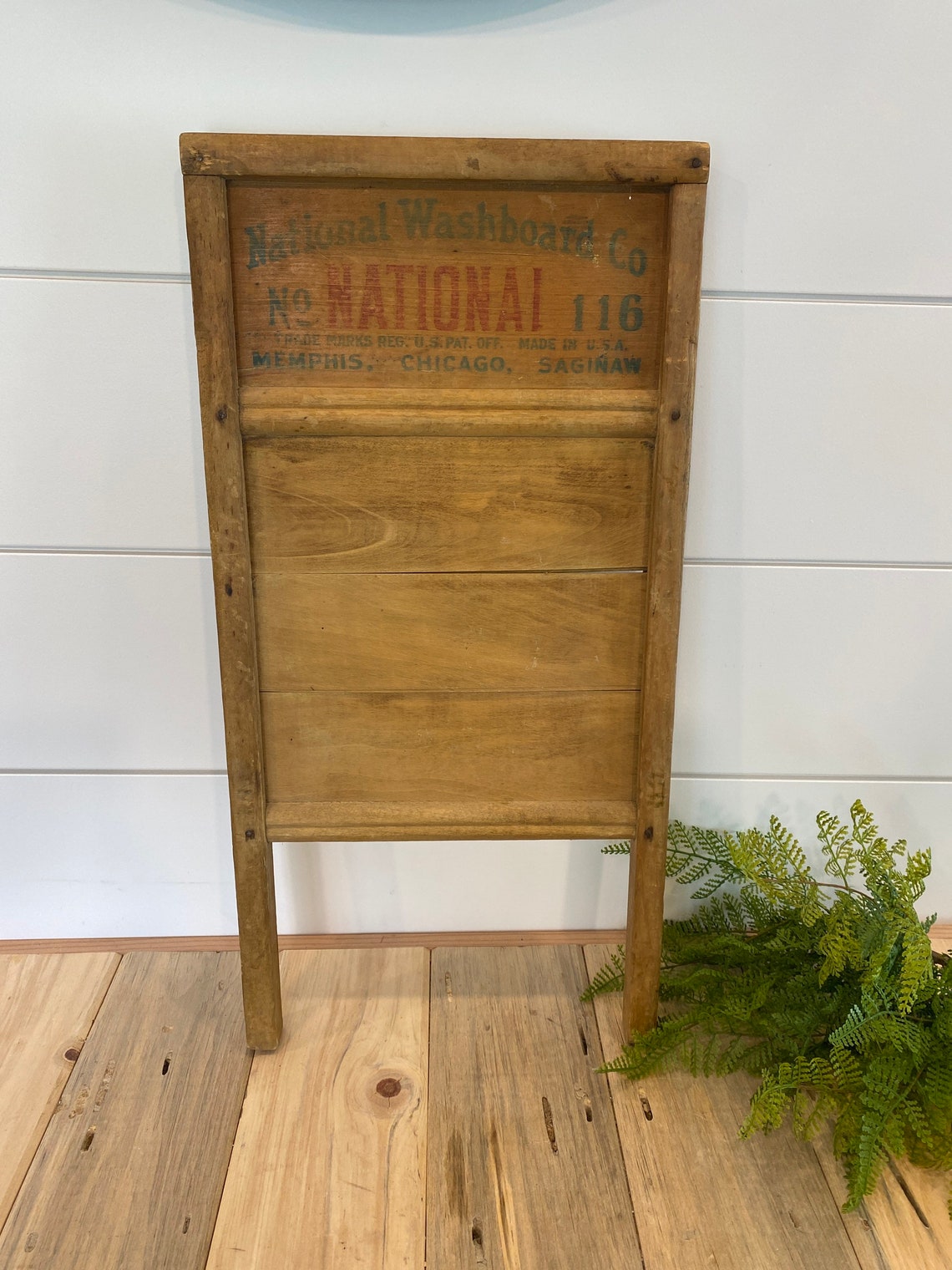 Vintage National Victory Wood Washboard Vintage Wood Etsy