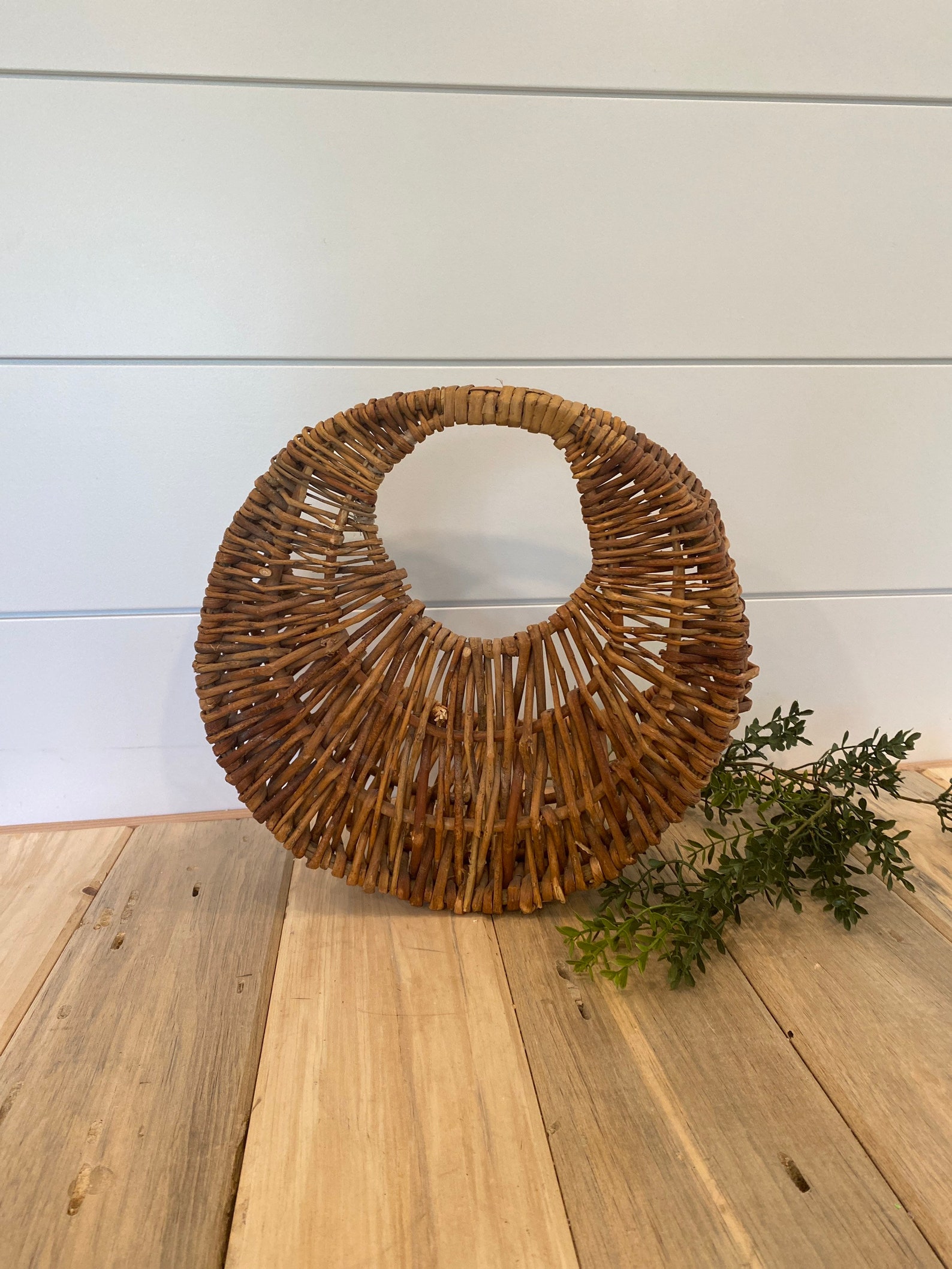 Vintage Wall Basket Vintage Wall Pocket Basket Etsy