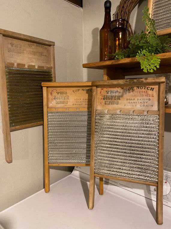 Vintage Top Notch Brass Washboard vintage Metal Maid Rite Etsy France