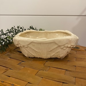 Vintage McCoy Pottery Planter: Berries & Leaves, 1950s Garden Decor