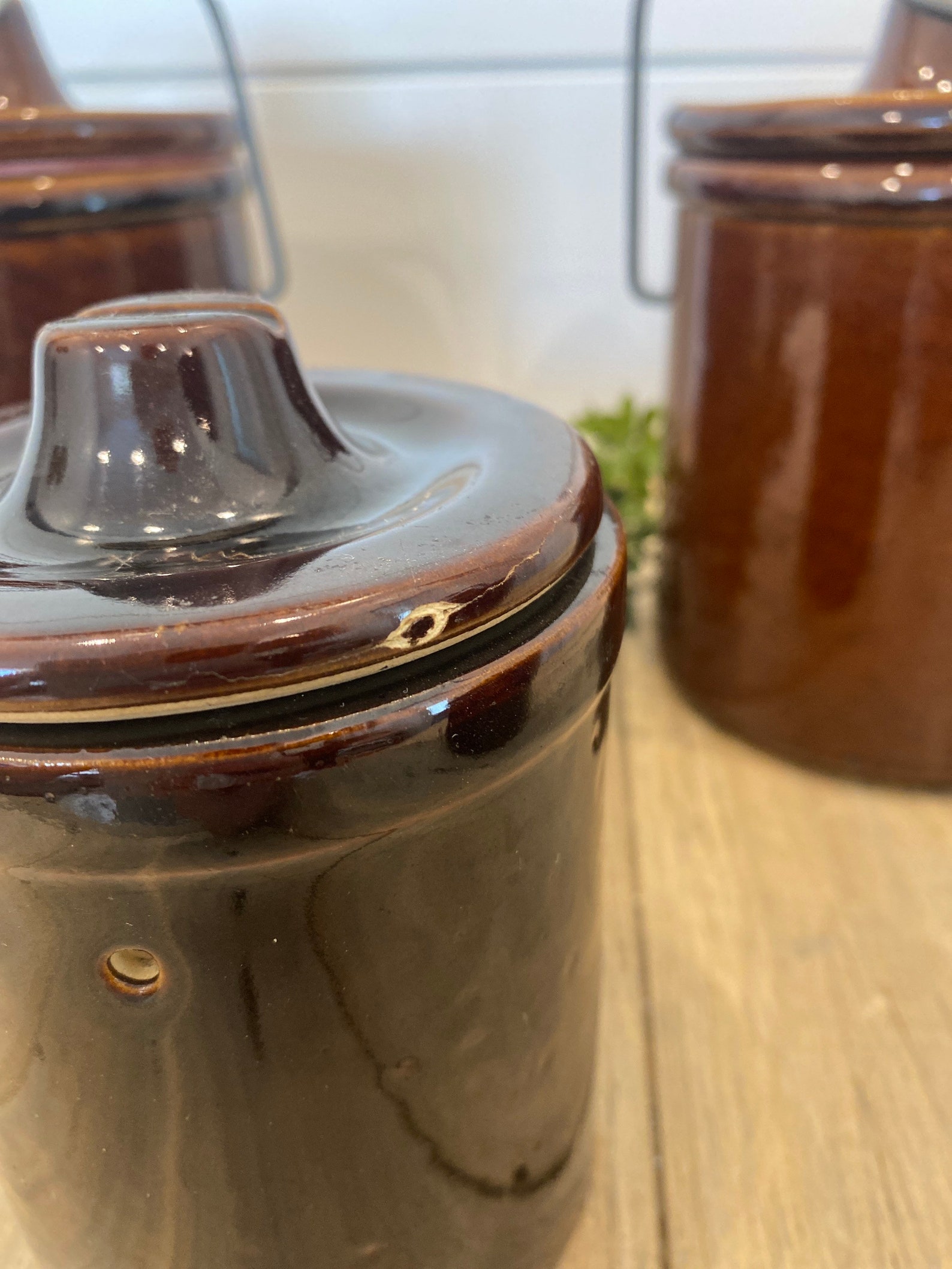 Vintage Extra Large Cheese Crock Stoneware Crocks Etsy