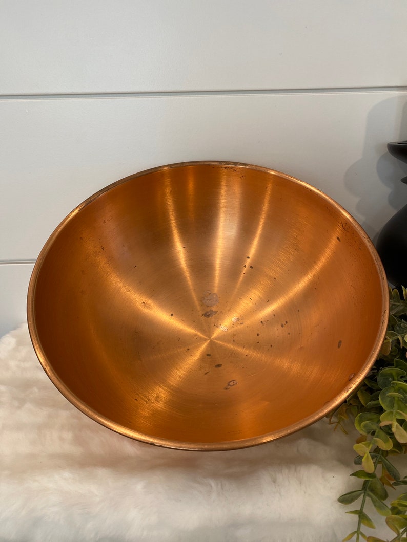 Vintage Copper Bowl Vintage Copper Mixing Bowl Choice Etsy