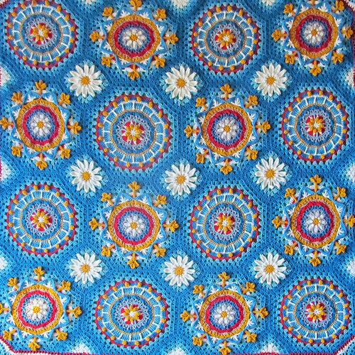 Sunflower CAL Blanket DIY Kit Etsy
