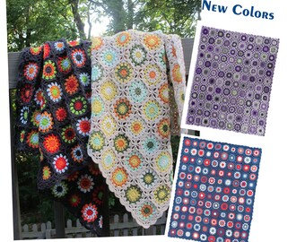 Garden Mums Blanket  DIY Kit New Colors