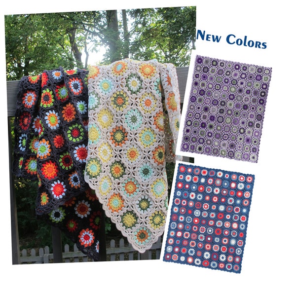 Garden Mums Blanket  DIY Kit New Colors