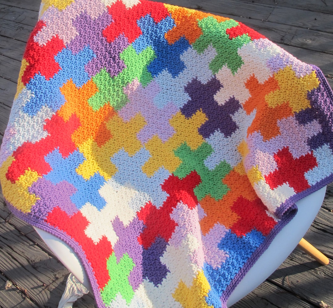 Puzzles Blanket DIY Kit Etsy