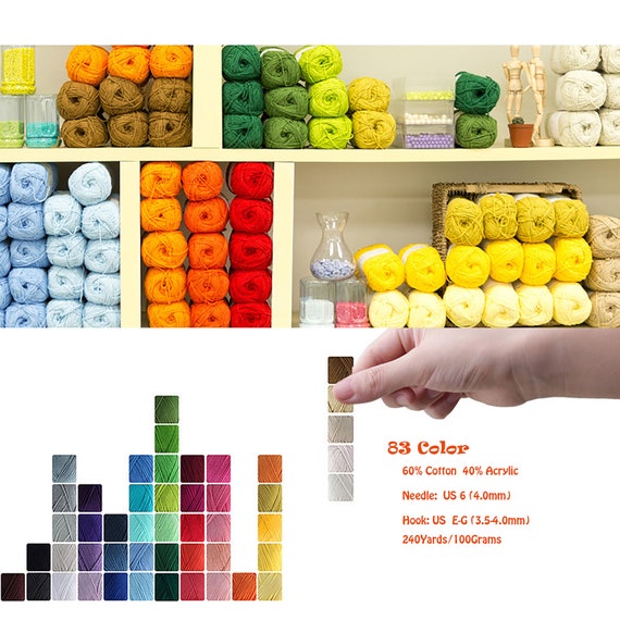 TYH Supplies 10 Acrylic Yarn Pack | 700 Yard Soft Yarn Medium Weight |  Beginner Assorted Yarn Set | 10 Unique Colors 70 Yard Each Skein |  Multipack