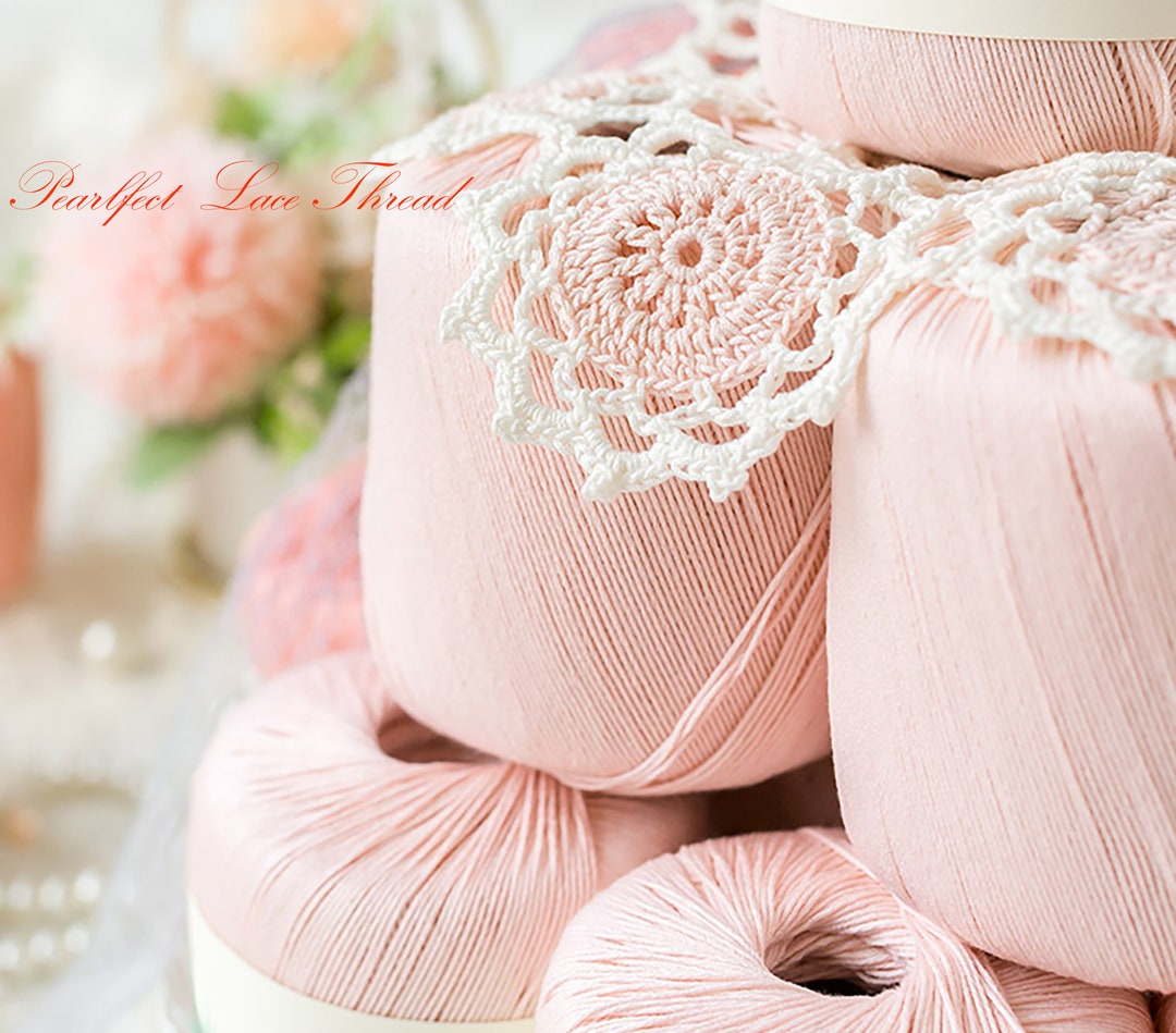 48-color PEARLFECT Mercerized Cotton Lace Thread for Dollies, Clothes ...