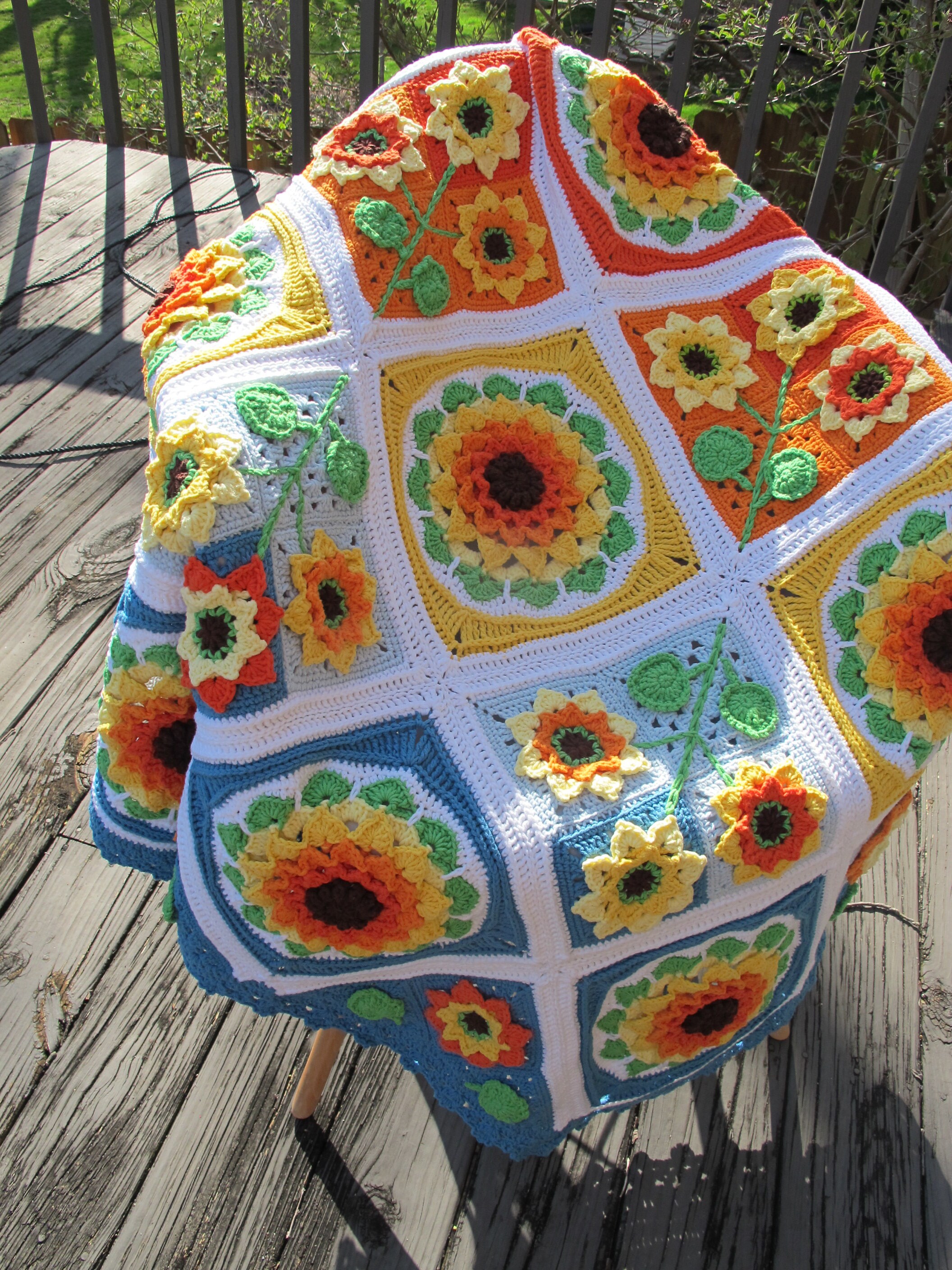 Sunflower CAL Blanket DIY Kit Etsy