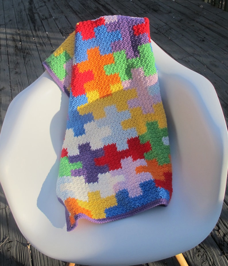 Puzzles Blanket DIY Kit Etsy