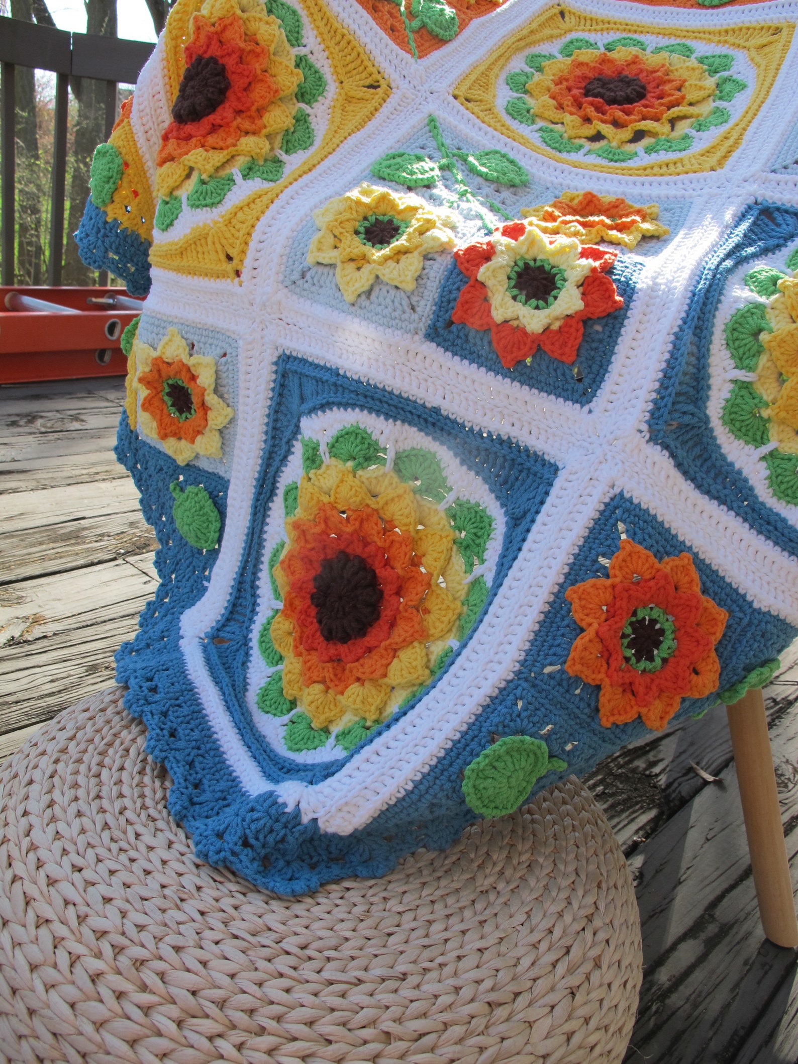 Sunflower CAL Blanket DIY Kit Etsy