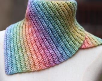 Easy Cowl by IRIDE Gradient DK Cotton Blend Yarn 100G