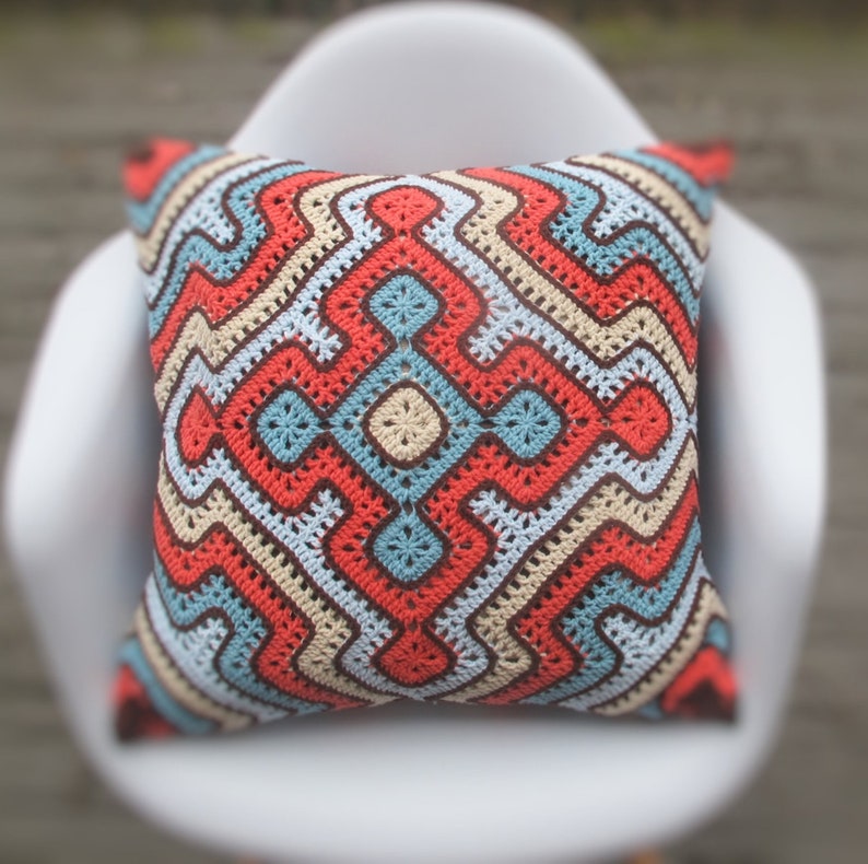 Africa Blanket/pillow Crochet Kit Etsy