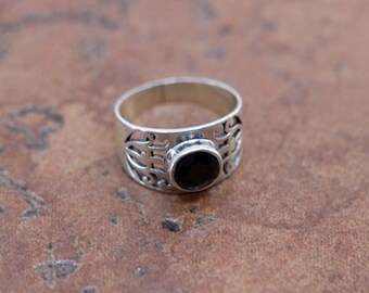 Sterling Silver Garnet Ring Size 6 Southwest Jewelry