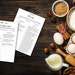Editable Printable Italian Recipe Card Template - Etsy
