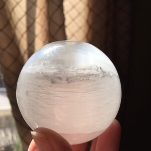 Beautiful, Nice-Sized Selenite Sphere (Crystal Ball)