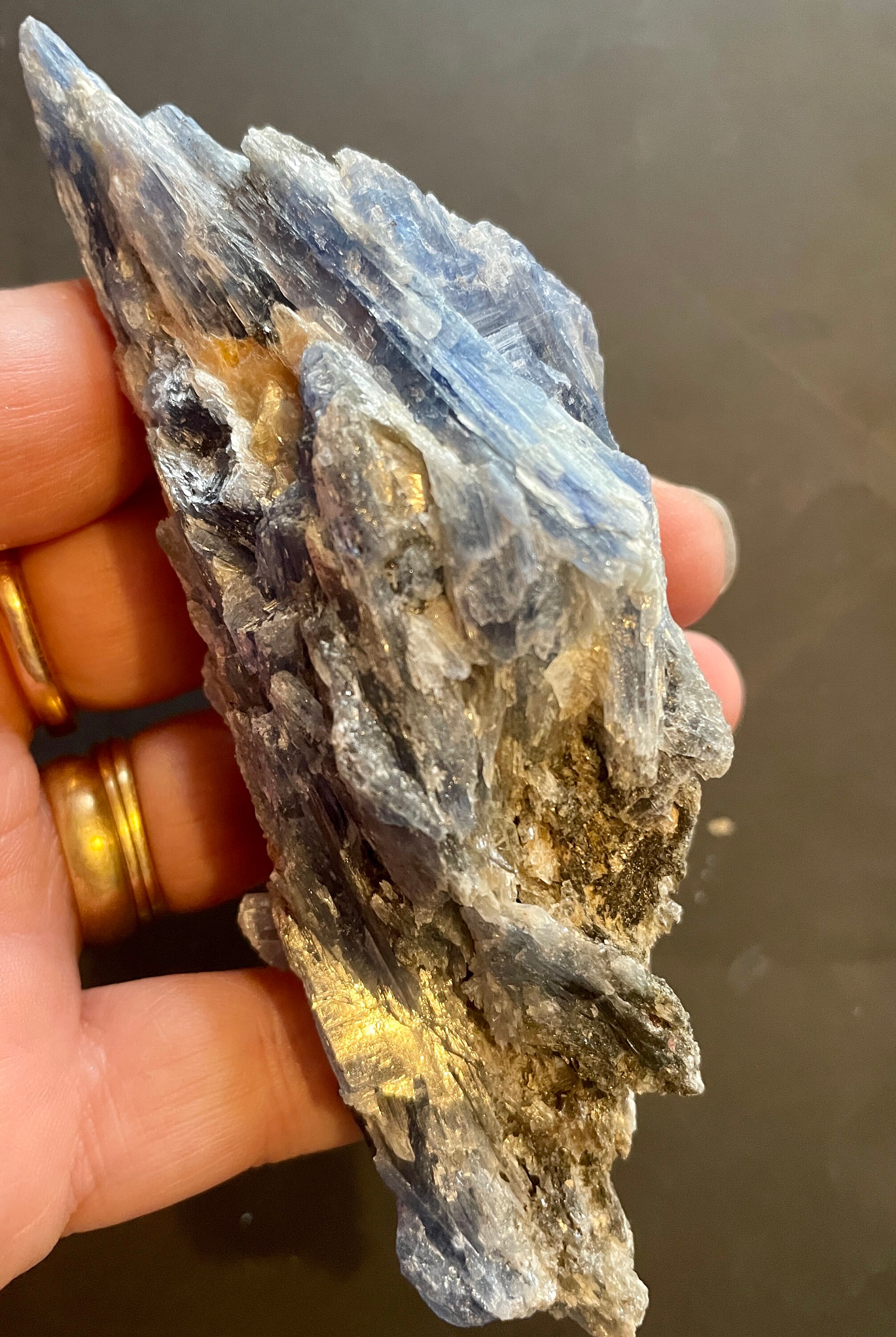 Kyanite & Quartz Crystal With Mica Inclusions Raw Natural