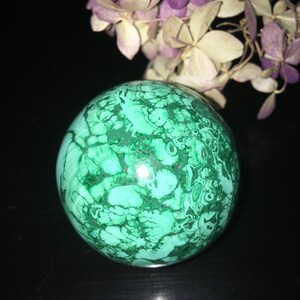 Polished Malachite Sphere (Beautiful!)