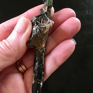 Super Cool Aegirine Stick, with Microcline Feldspar, Bridge, &quot;Inner Child&quot; Growth