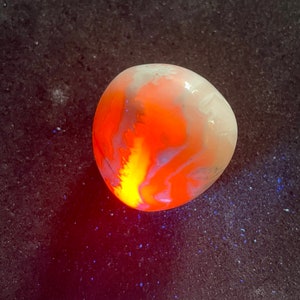 Beautiful Manganoan Calcite Tumble, Fluoresces! ZA-11-22