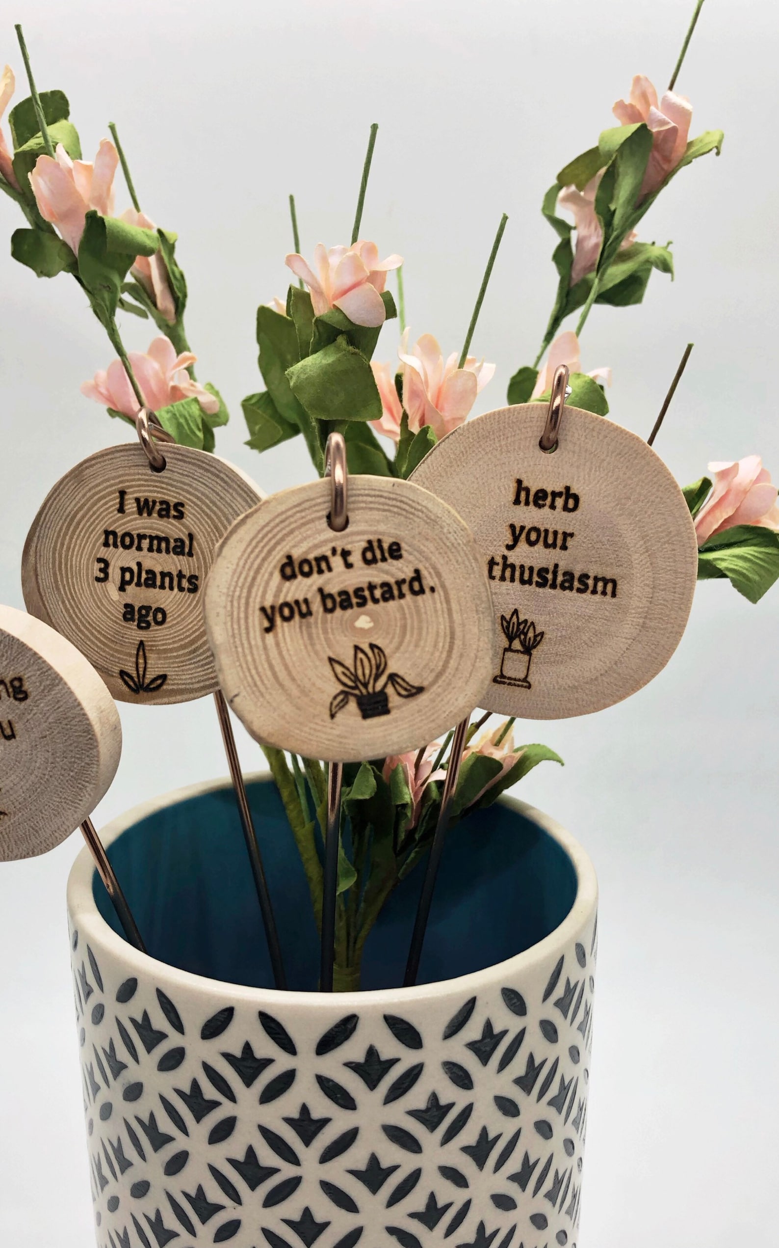 Plant Pun Markers Funny Plant Pun Plant Puns Plant Etsy